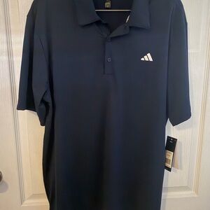 Adidas Men's Dark Polo Shirt with Logo